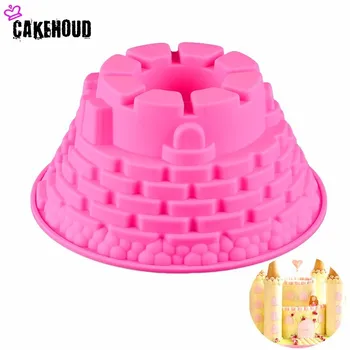 CAKEHOUD 1 Vnt 3D Pilies Formos Pyragas Pelėsių Silikono Princesė Prince Palace Šalies Torto Kepimo Formą Bakeware Maker Pelėsių